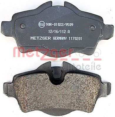 METZGER 1170201 Bremsbelagsatz, Scheibenbremse